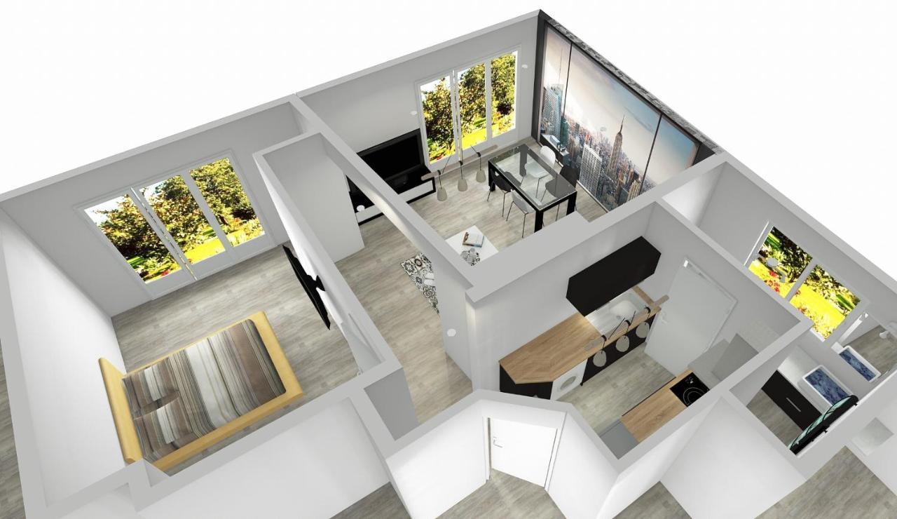 Charmant Appartement 1-4 Personnes, Proche Centre Avec Parking Нант Екстериор снимка